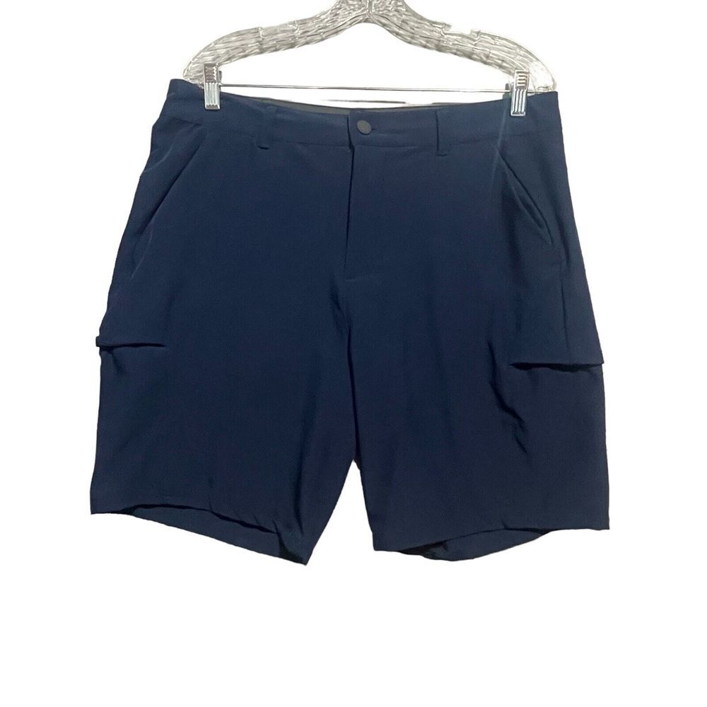 32 Degrees Cool Shorts Sz 34 Blue Stretch Performance Golf Chino Gorpcore